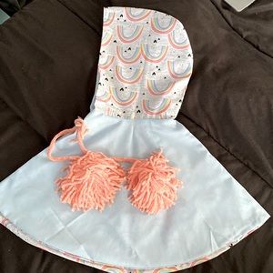 Little Girls’ Reversible Poncho